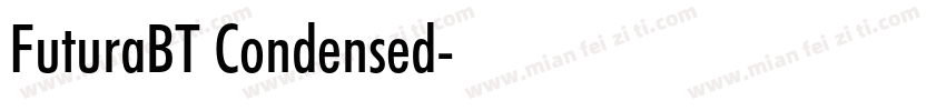 FuturaBT Condensed字体转换